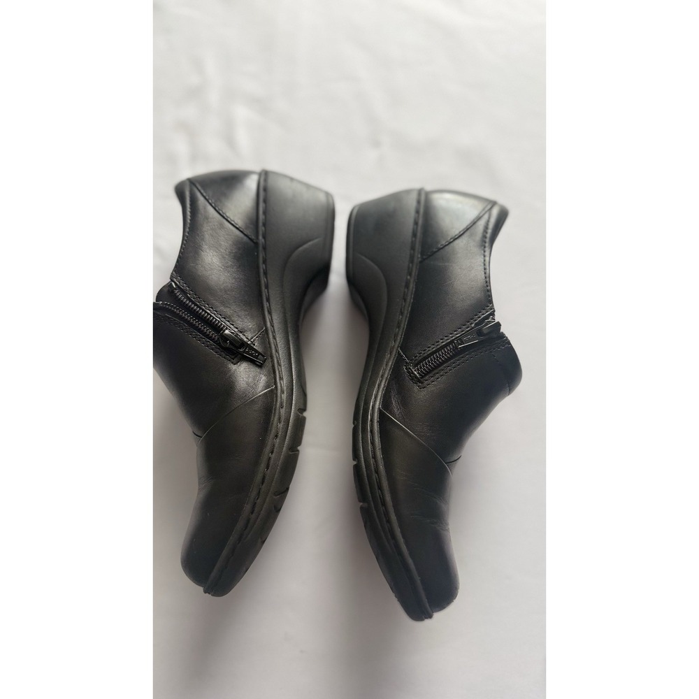 Clark's Channing Women's Slip On Side Zip Size 8 1/2 M Black Good Used Condition - Picture 3 of 7